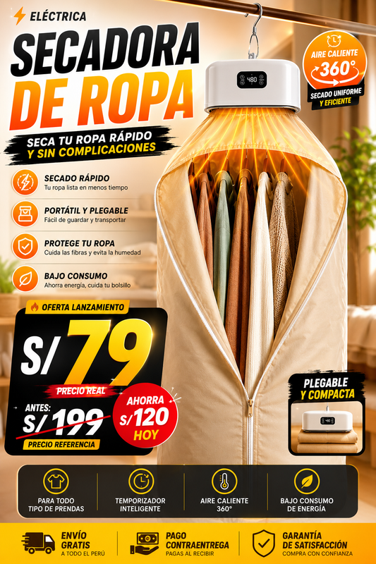 secadora de ropa portátil